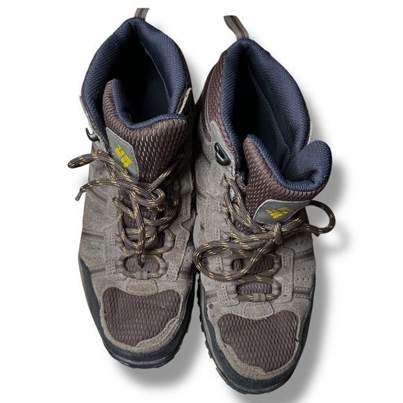 Columbia Mens Waterproof Hiking Boots‎ Brown YM5144 231 Size 9.5 Outdoor Trail